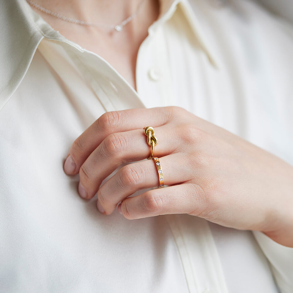 Gold Ring with Diamonds