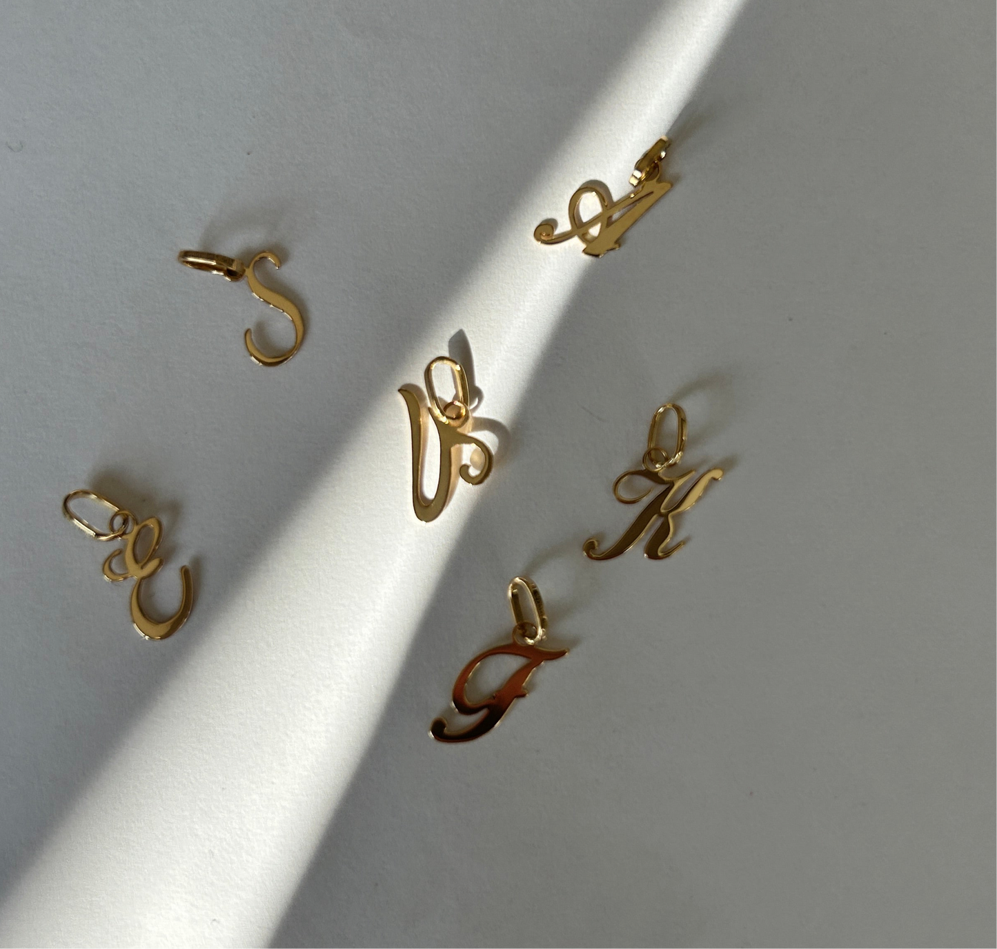 Gold Letter Pendant