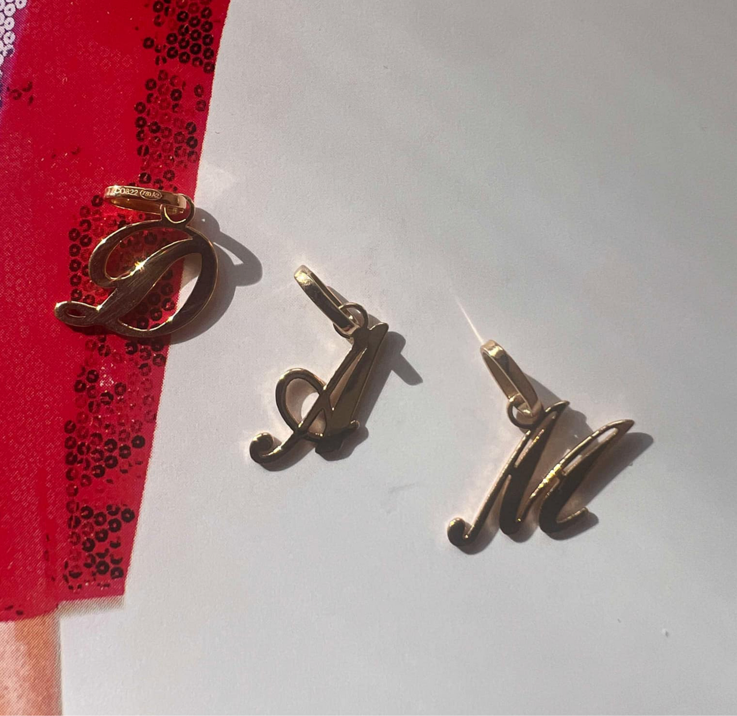 Gold Letter Pendant
