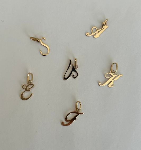 Gold Letter Pendant