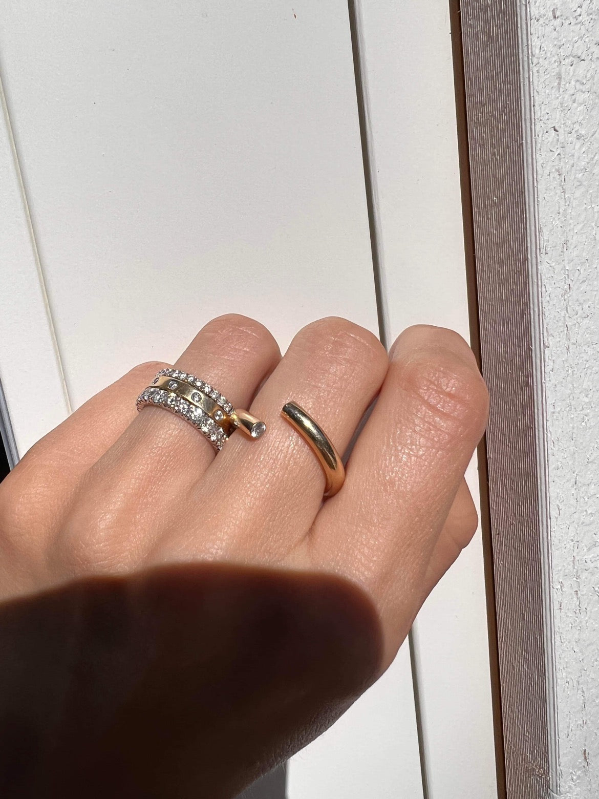 Gold Ring with Diamonds