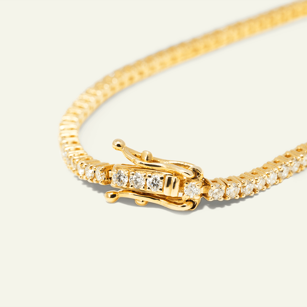 Tennis Bracelet 2 carat - Yellow Gold