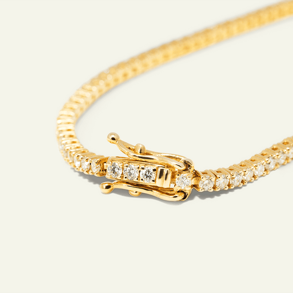 Tennis Bracelet 2 carat - Yellow Gold