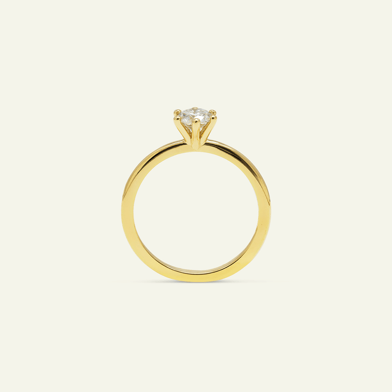 Moissanite Solitaire Ring 0.5 carat