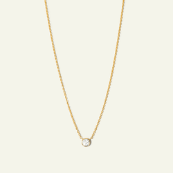 Bezel Diamond Necklace