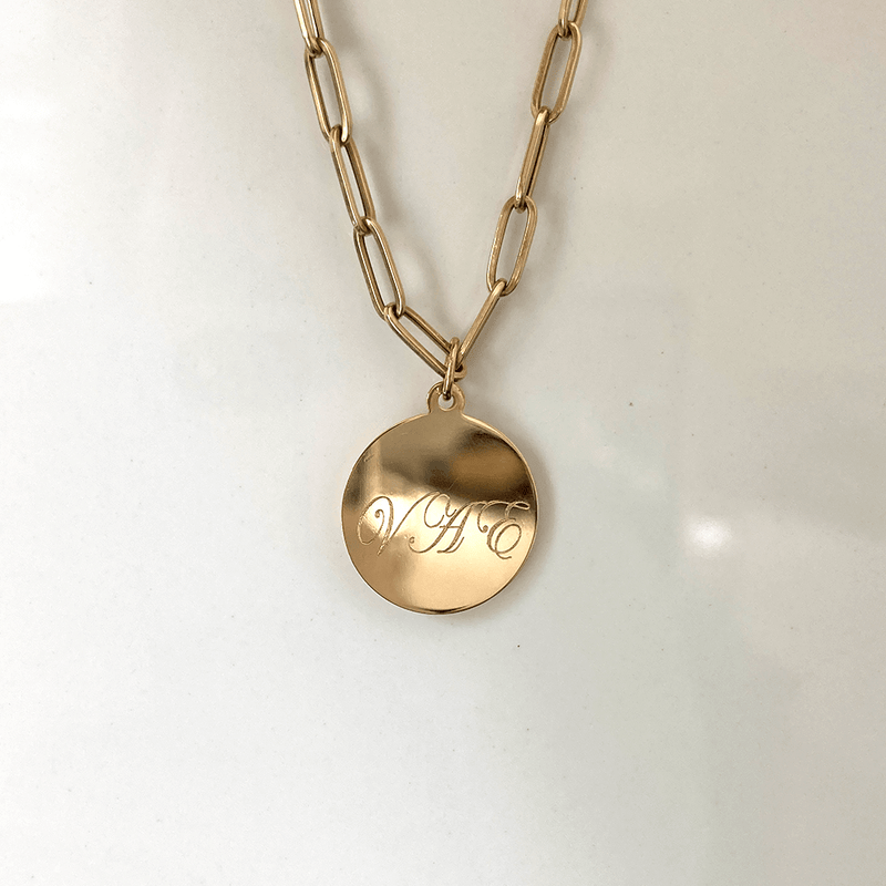 Gold Brick Pendant