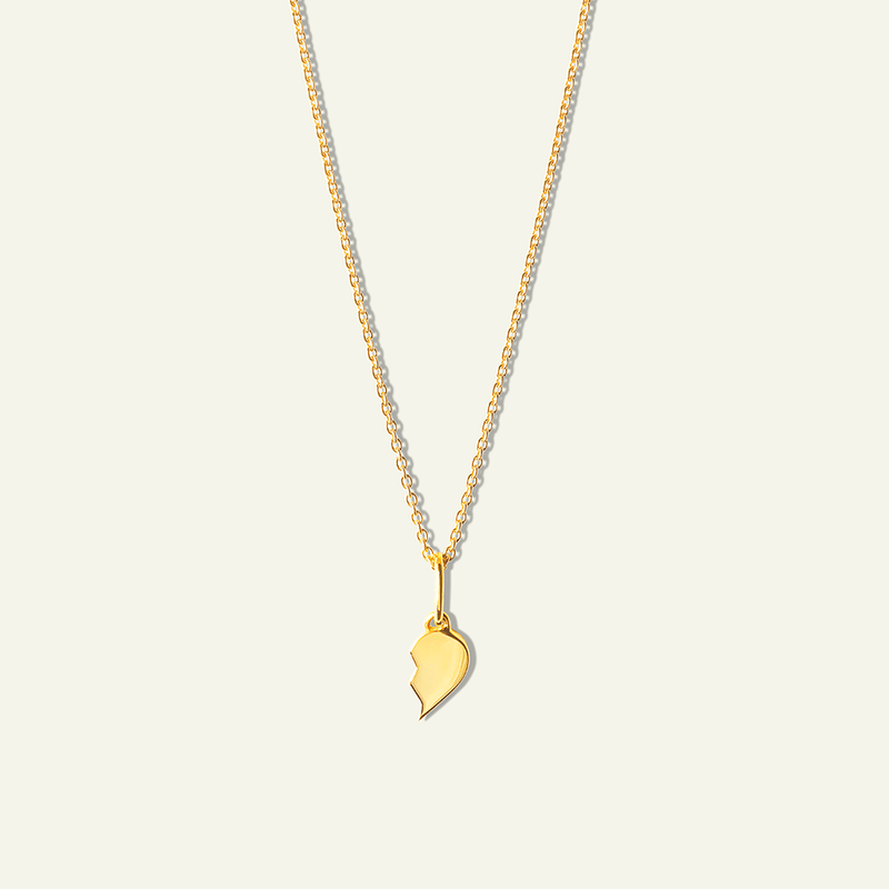 Friendship Heart Pendants - A Pair