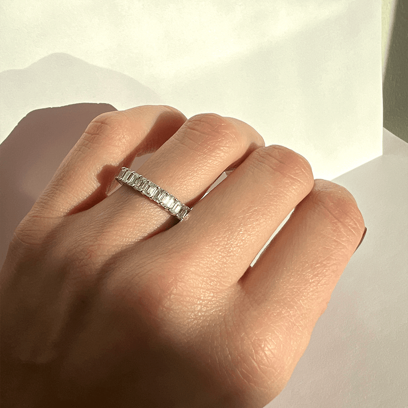 Eternity Ring - Emerald Cut