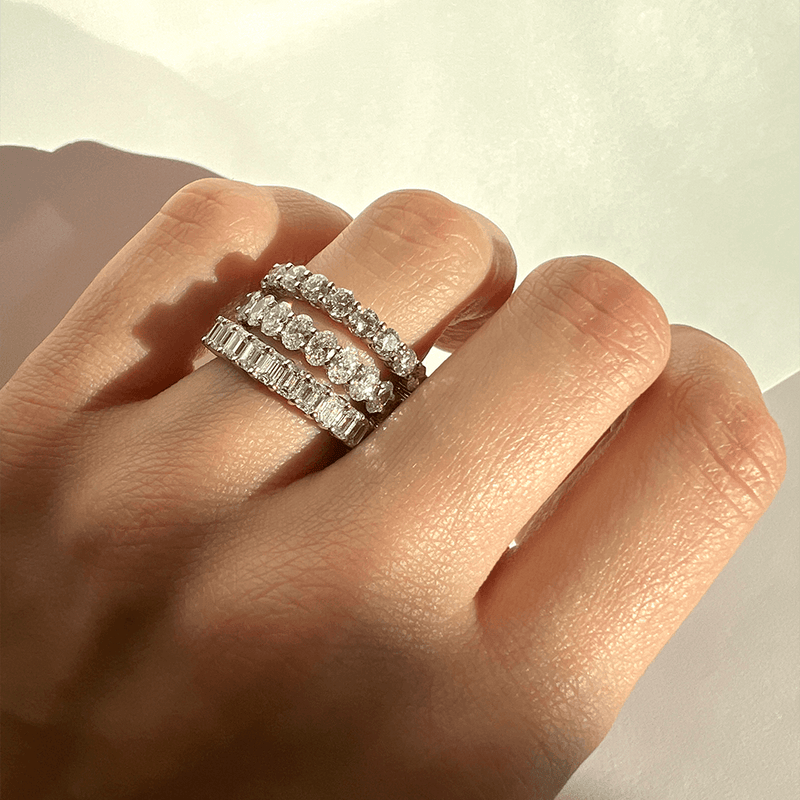 Eternity Ring - Emerald Cut