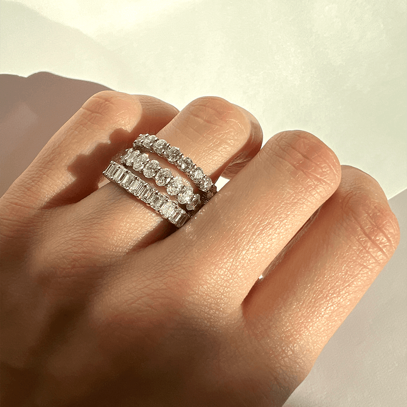 Eternity ring 2025 oval diamonds