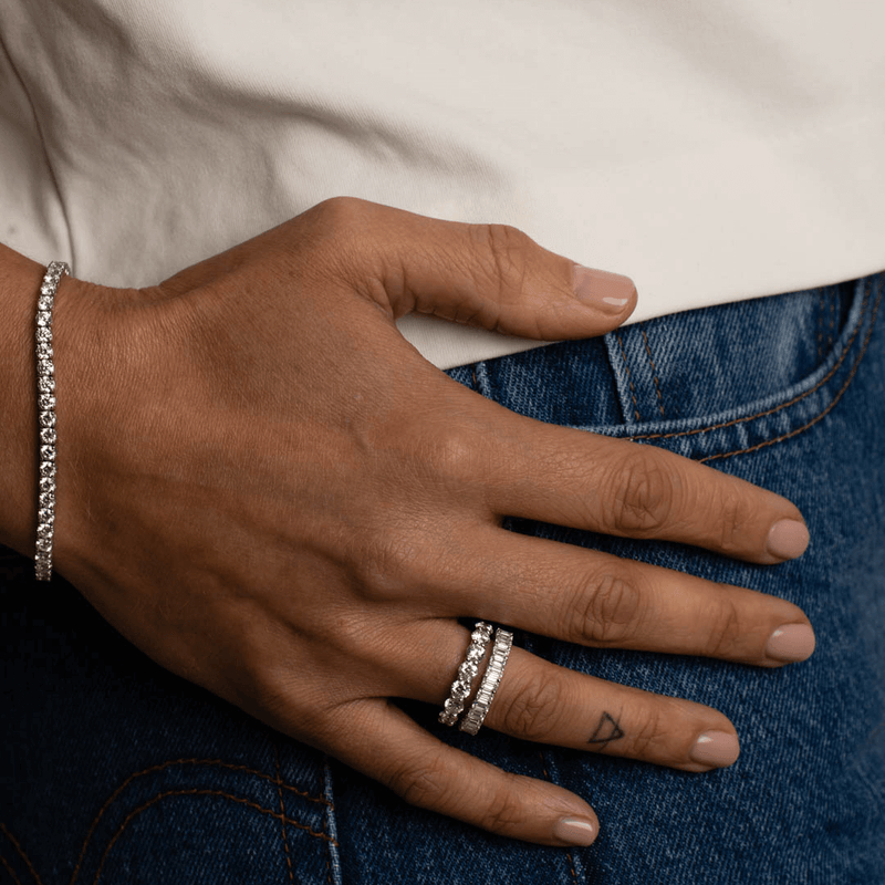 Eternity Ring - Emerald Cut