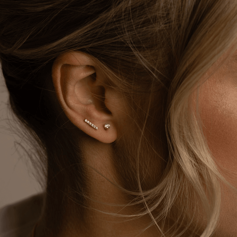 Petite Diamond Studs - A PAIR