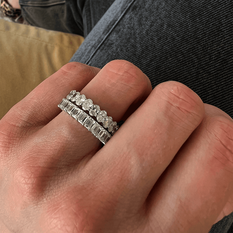 Eternity Ring - Emerald Cut