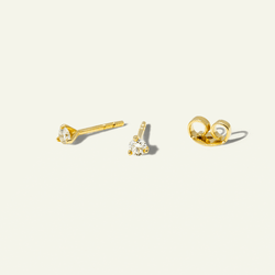Petite Diamond Studs - A PAIR