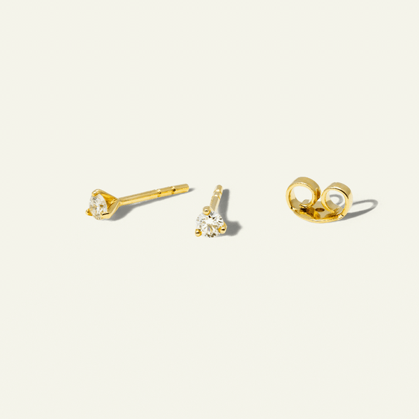 Petite Diamond Studs - A PAIR