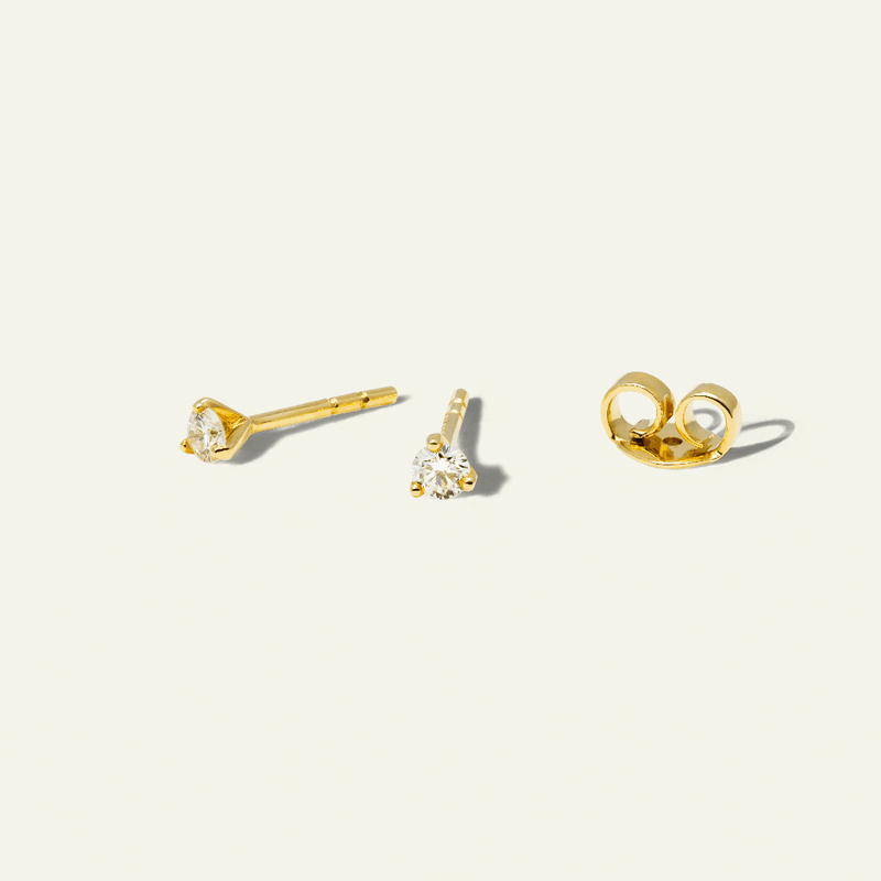 Petite Diamond Studs - A PAIR