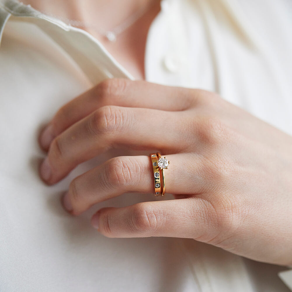 Gold Ring with Diamonds